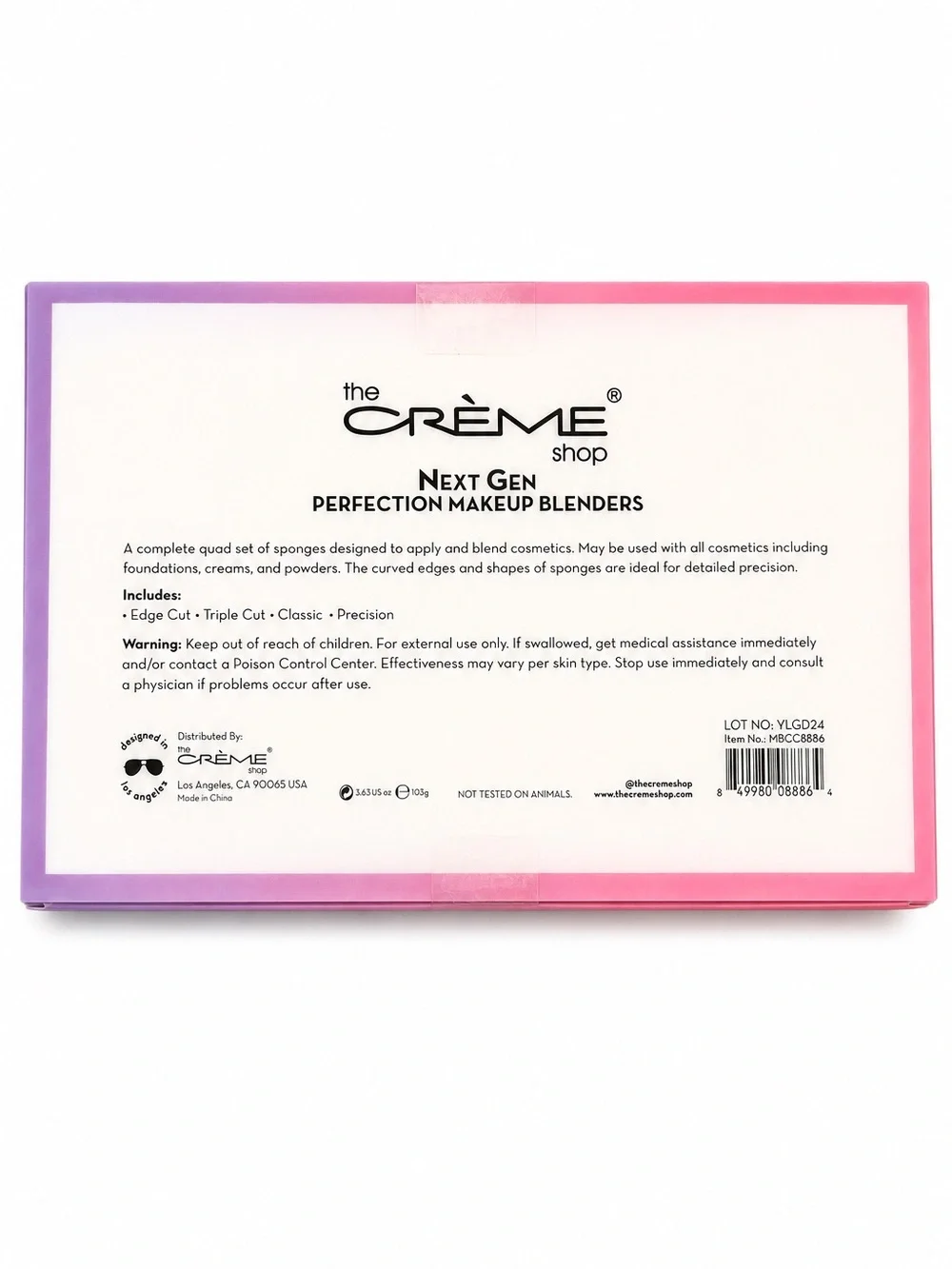 The Creme Shop Precious Marbles QTY. 4 Makeup Blender Sponge NIB Vegan $80 value